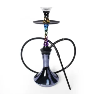 Multicolor Electroplated Twist-Design Hookah