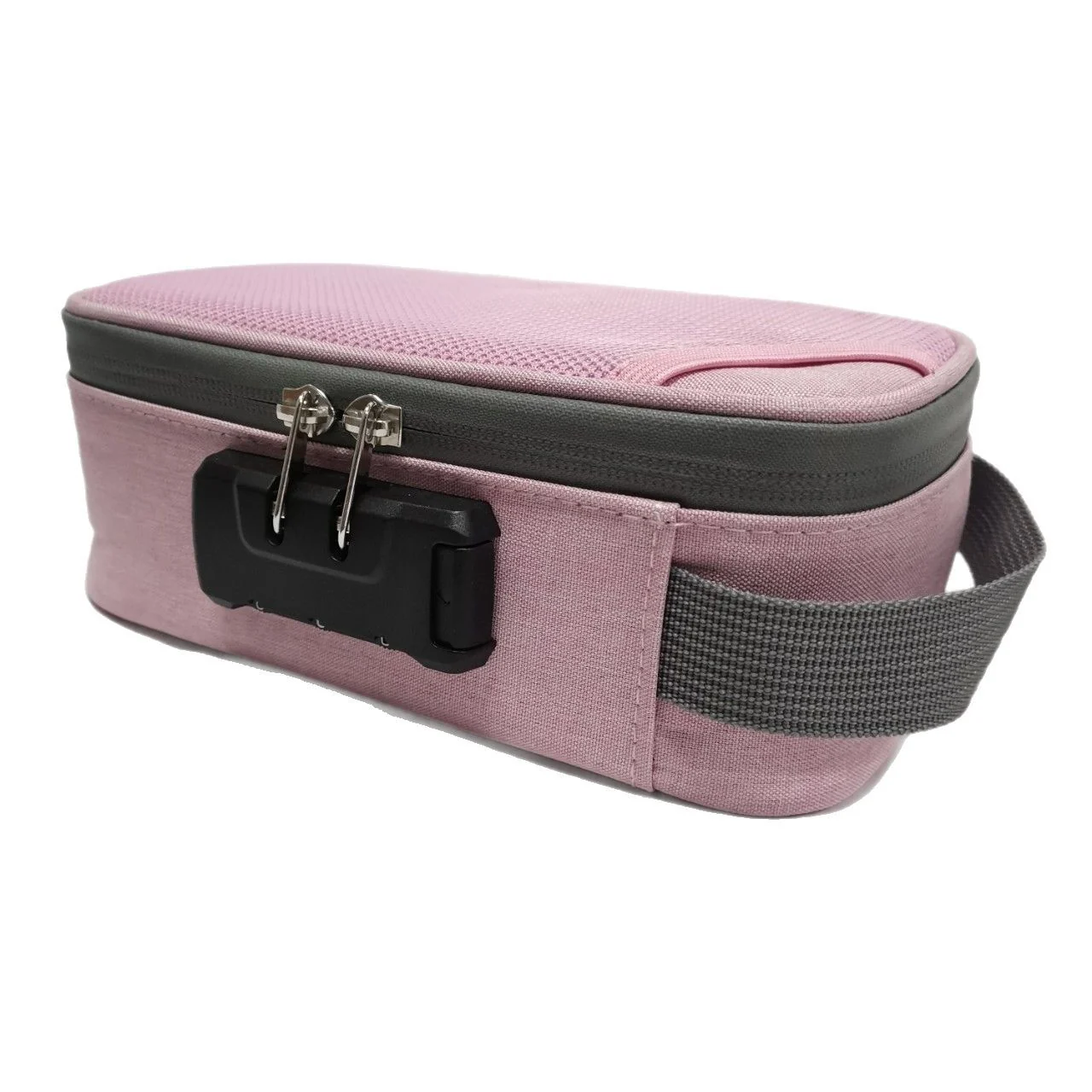 Activated Carbon Smell-Proof Polyester Tobacco Travel Bag with Combination Lock for Pipes
