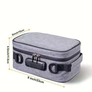 Activated Carbon Smell-Proof Tobacco Storage Bag with Combination Lock — dimensions 006