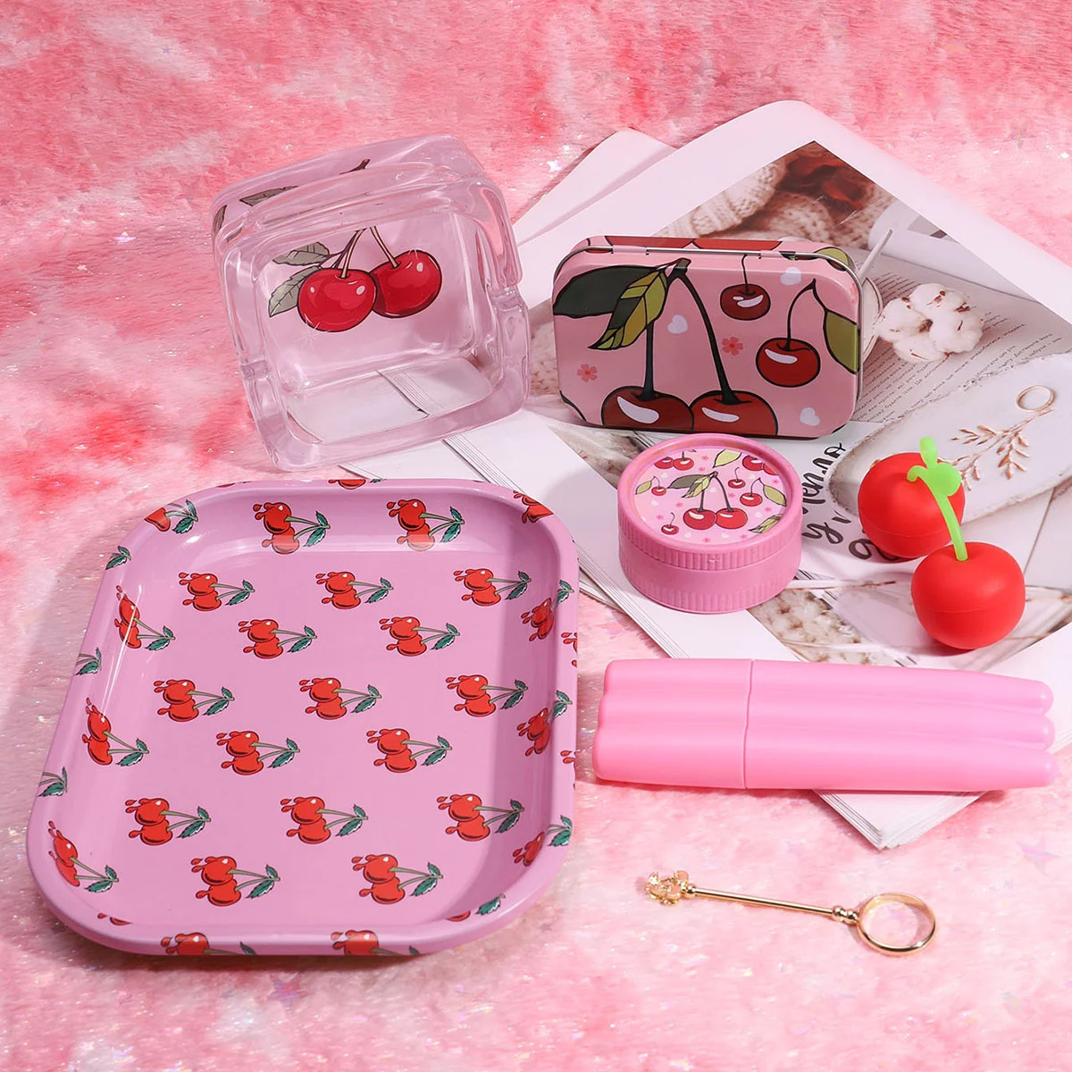 Seven-Piece Cherry-Pattern Grinder Accessory Set