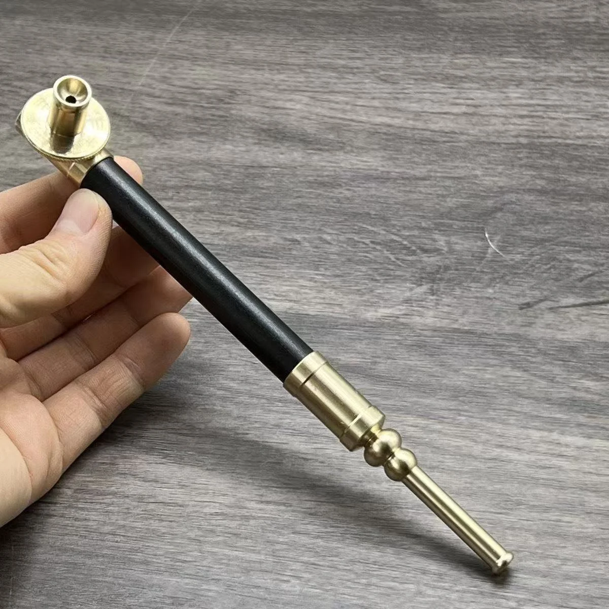 Long-Handled Copper Smoking Pipe