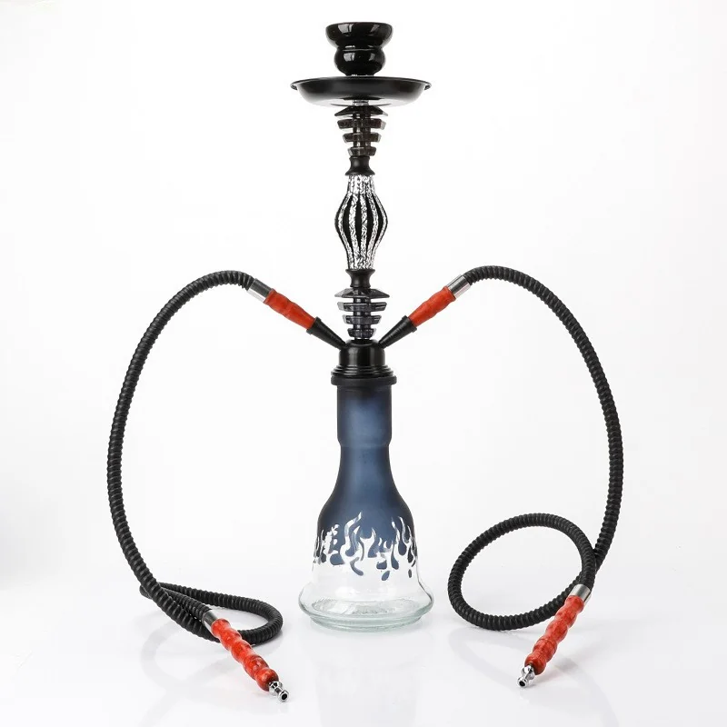 Medium Two-Hose Glass Hookah Set