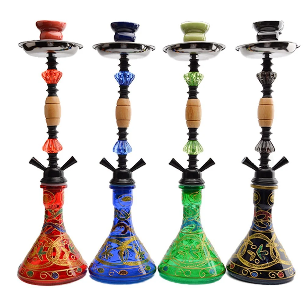 Medium Two-Hose Glass Hookah Set