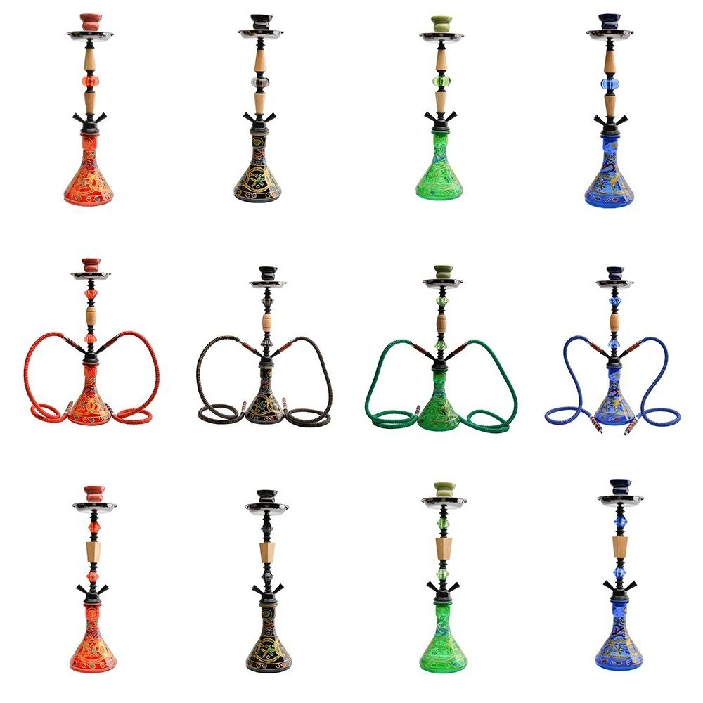 Medium Hookah with Wood Details