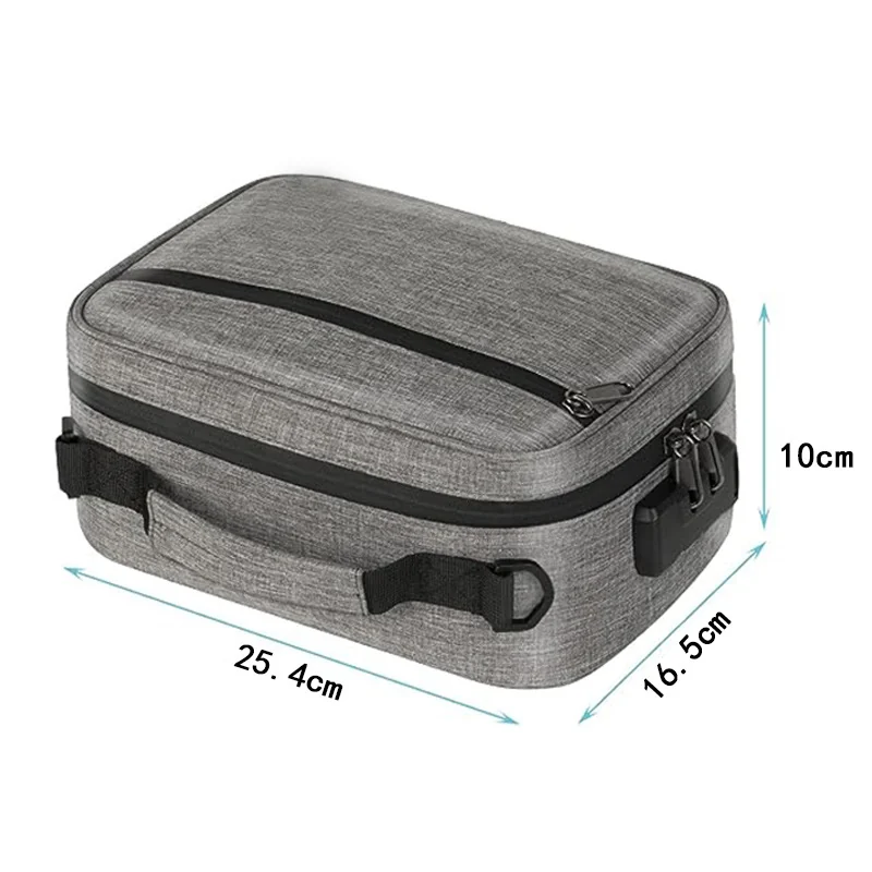 Activated Carbon Smell-Proof Portable Tobacco Bag with Combination Lock — dimensions 002