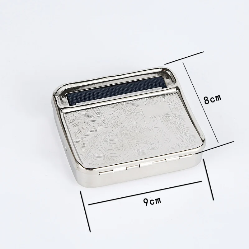Portable Metal Cigarette Rolling Box - 70 mm and 78 mm Options — dimensions 007