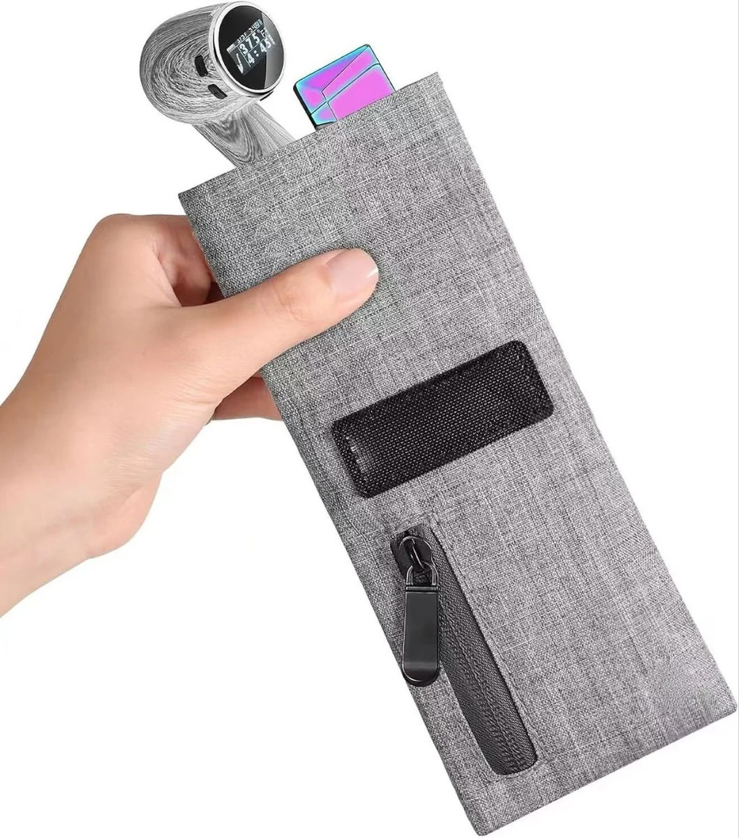 Portable Smell-Proof Compact Polyester Tobacco Storage Pouch — application view 006
