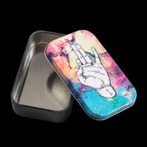 Portable Tinplate Tobacco Case for Hand-Rolled Tobacco, 20-Cigarette Capacity — product 002
