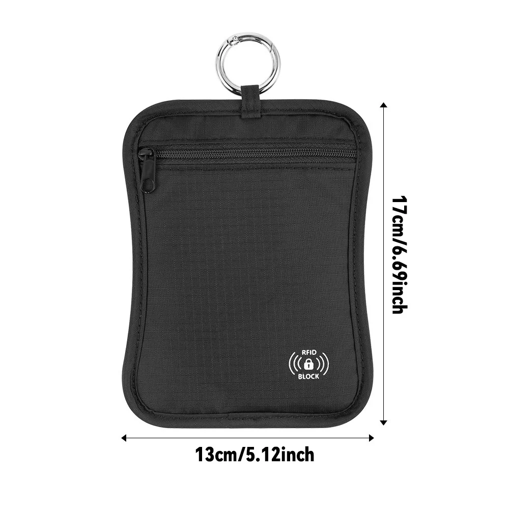 Portable Vertical Multifunctional RFID-Blocking Travel Organizer for Passports, Documents and Cards — dimension 020