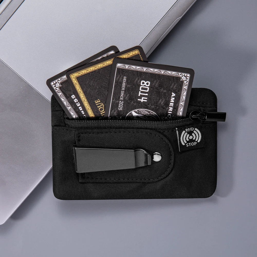 RFID-Blocking Concealed Waist-Clip Travel Wallet for Cards and Coins — application 003